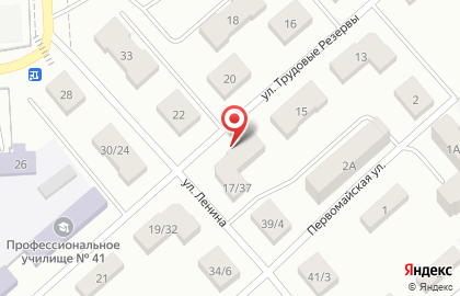Отделение почтовой связи 301362 на улице Трудовые Резервы на карте
