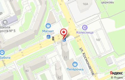 Магазин цветов на ул. Космонавтов, 33а/1 на карте