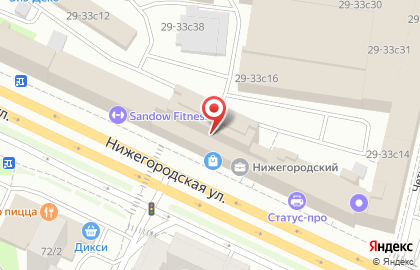 Общежитие HostelCity на Нижегородской улице на карте