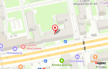Кафе Экопит на Кантемировской улице на карте