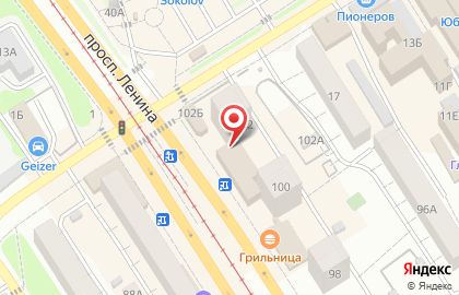 Интим-магазин Купидон в Октябрьском районе на карте
