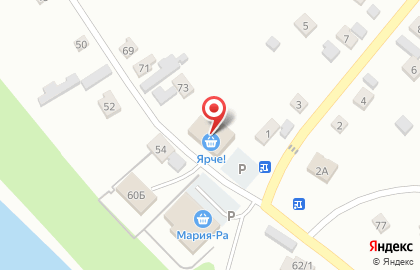 Сеть продовольственных магазинов, ПО Елыкаевское на карте