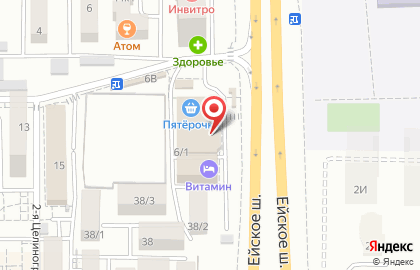 ЗАО Банк Первомайский в Прикубанском округе на карте