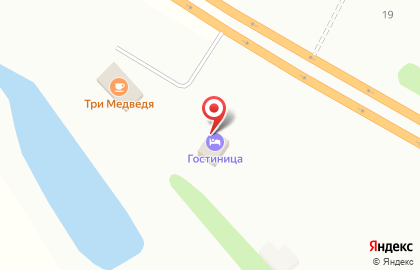 Гостиница Три медведя в Ханты-Мансийске на карте