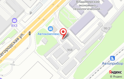 Шиномонтажная мастерская на Большой Нижегородской улице на карте