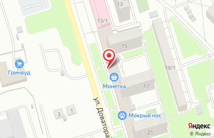 Супермаркет Пятёрочка в Дзержинском районе на карте