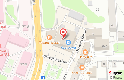 Туристическое агентство TUI на Октябрьской площади на карте