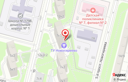 Центр досуга и спорта Новогиреево на улице Алексея Дикого на карте