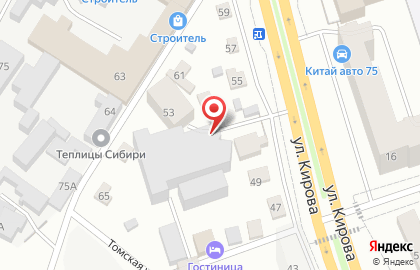 Автостоянка в Чите на карте
