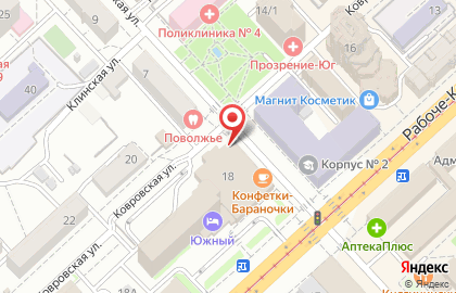 Кулинария Конфетки-Бараночки на Рабоче-Крестьянской улице на карте
