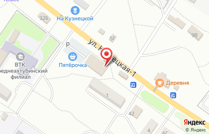 Универсам Пятёрочка на улице микрорайона на карте