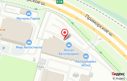Автосалон Автопродикс Инфинити в Приморском районе на карте