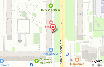 Аптека Ривьера в Ново-Савиновском районе на карте