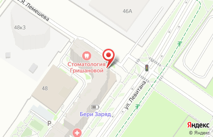 Супермаркет Пятёрочка на улице Левитана на карте