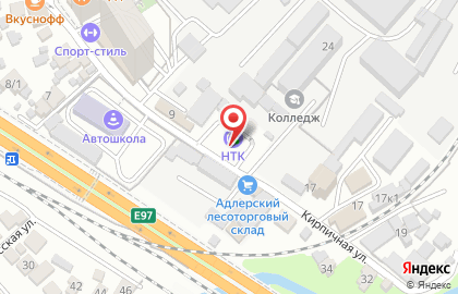 НТК на Кирпичной улице на карте