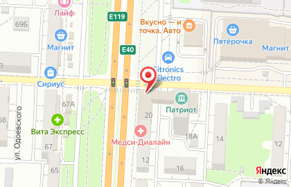 Блинная быстрого обслуживания БлинБери в Кировском районе на карте