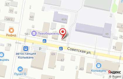 Магазин автозапчастей АвтоЛидер на Советской улице на карте