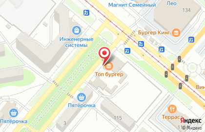 Киоск по продаже фастфудной продукции на проспекте Ленина на карте