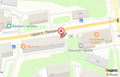 City Cafe на проспекте Ленина на карте