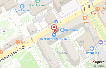 Интернет-гипермаркет товаров для строительства и ремонта ВсеИнструменты.ру в Василеостровском районе на карте