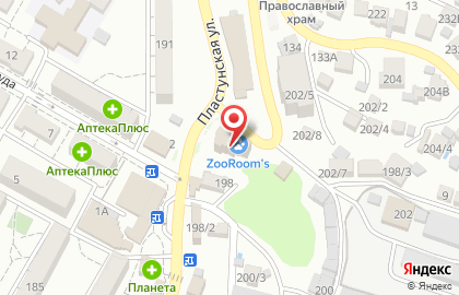 Pixel на Пластунской улице на карте