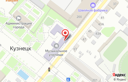 Детская музыкальная школа №1 на Московской улице на карте