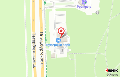 Буферный парк, СТО на карте