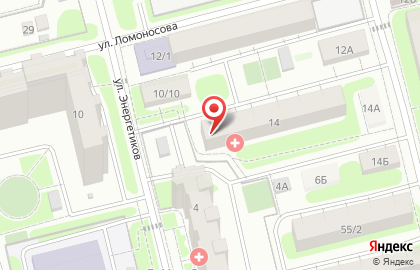 Врачебный кабинет Домодедовская центральная районная больница на улице Ломоносова в Домодедово на карте