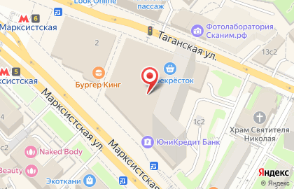 КТС на Марксистской улице на карте