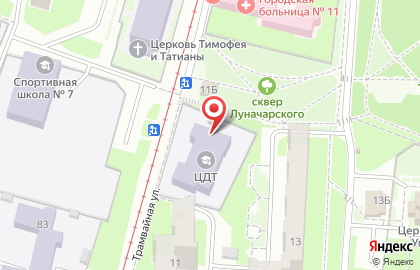 Центр детского творчества Ленинского района в Ленинском районе на карте