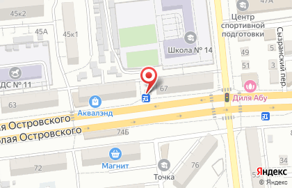 Оконный завод АСК на улице Николая Островского, 65а на карте