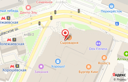 Барбершоп Раздевалка на Хорошёвском шоссе на карте