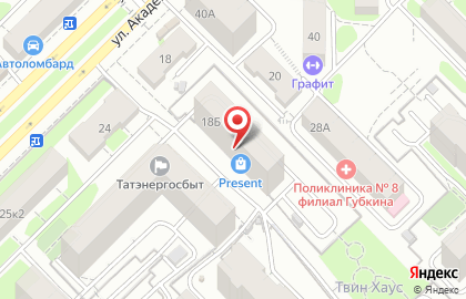 Стоматологический центр Мастерская улыбки на улице Академика Губкина на карте