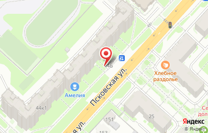 Киоск по продаже овощей и фруктов в Великом Новгороде на карте