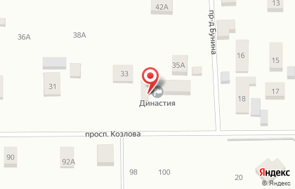 Частный реабилитационный пансионат Династия на проспекте Козлова на карте