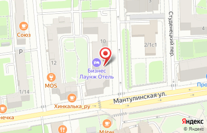 Хатс на улице 1905 Года на карте