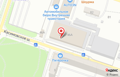 Мастерская шиномонтажа и авторемонта на Касимовском шоссе на карте