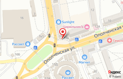 Магазин фастфудной продукции Горячие пирожки в Тракторозаводском районе на карте