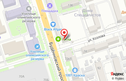 Сеть кибермаркетов электроники ЮЛМАРТ на Будённовском проспекте на карте