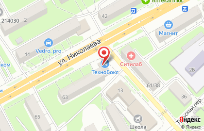 Магазин автозапчастей АвтоКорд на улице Николаева на карте