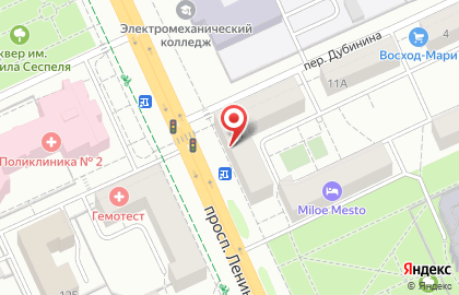 Сервисный центр ТехноДоктор на проспекте Ленина на карте