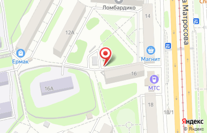 Фирменный магазин Берёзовский на улице Александра Матросова на карте