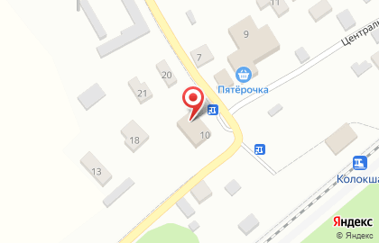 Продуктовый магазин Татьяна на Центральной улице на карте