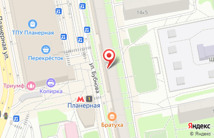 Пансионат Почта России на Планерной улице на карте