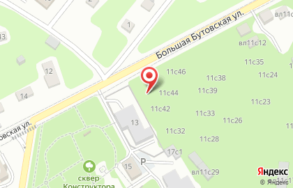 Юго-западного АО Управа Района Бутово Южное на карте