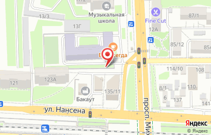 Киоск по продаже фруктов и овощей в Ростове-на-Дону на карте