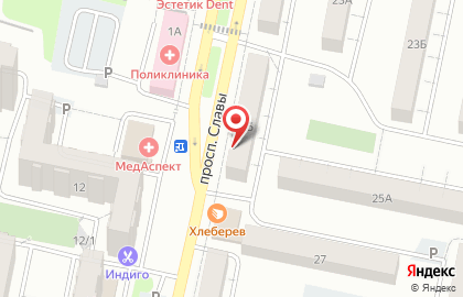 Зоомагазин Четыре Лапки на проспекте Славы на карте