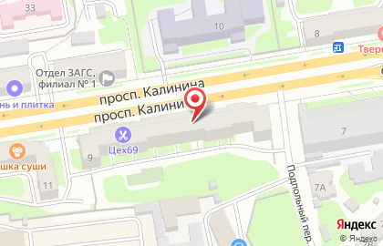 Магазин Рыболовные Снасти на Калинина на карте