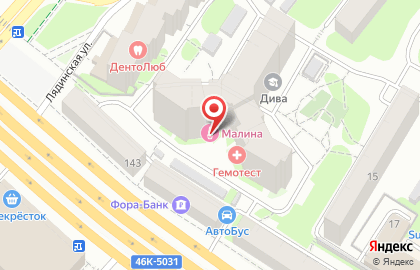 Банкомат Совкомбанк на Октябрьском проспекте в Люберцах на карте
