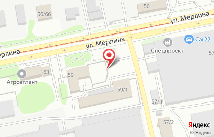 Караоке-бар Звезда на улице Петра Мерлина на карте